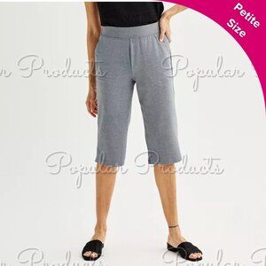 Croft & Barrow | Easy Pull-On Knit Skimmer, Gray